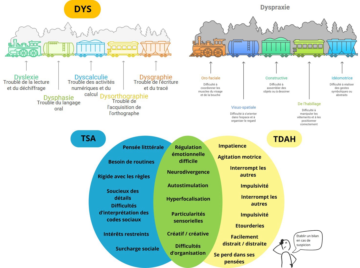 Synthèse DYS TDAH TSA
